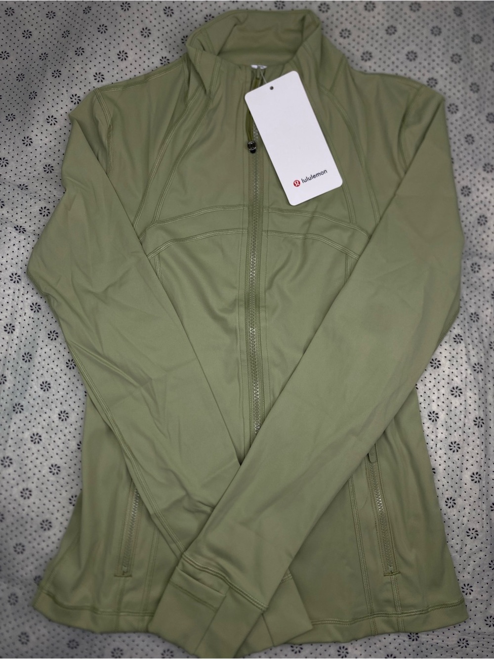 lululemon athletica Women's Light Olive Zip-Up Utility Jacket